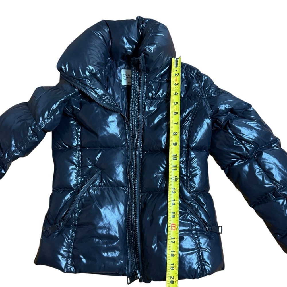 SAM. Kids Black Shiny Freestyle Down Puffer Jacket -Size 12Y - Picture 9 of 11